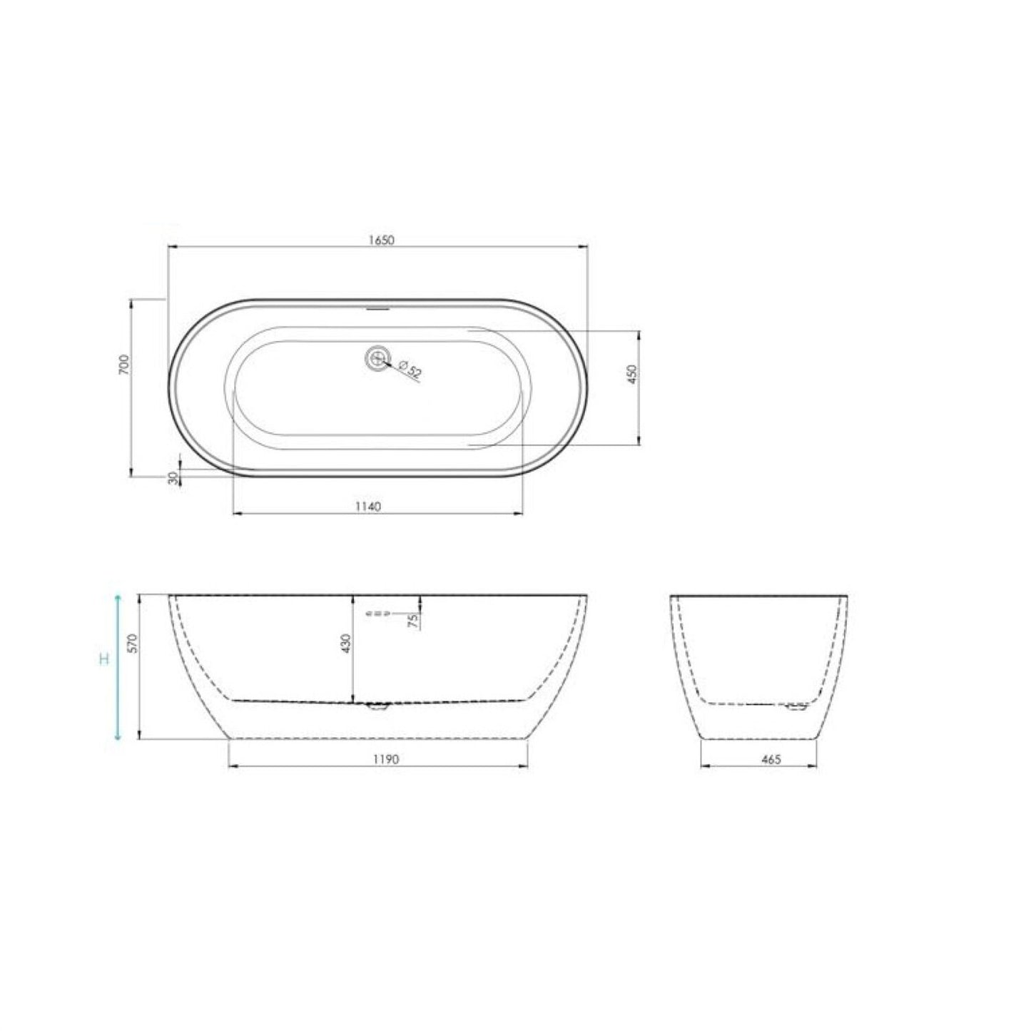 Form Freestanding Bath