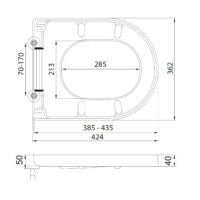 Spa D Shape Seat SEAT005