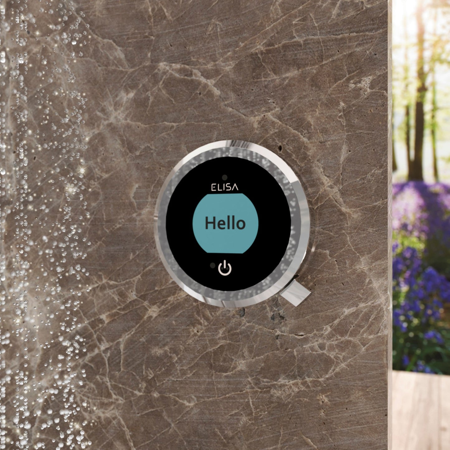 Elisa Intuition Divert Concealed Smart Hand Shower, Fixed Ceiling Head & Remote - HP/Combi - Chrome