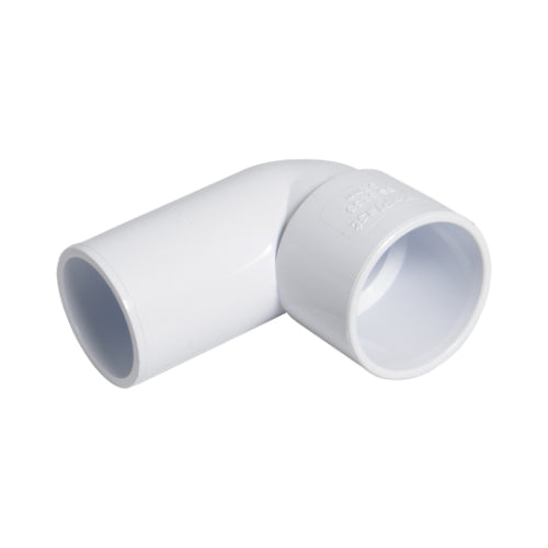 Floplast ABS solvent weld 90 degree conversion bend MxF 40mm white WS27