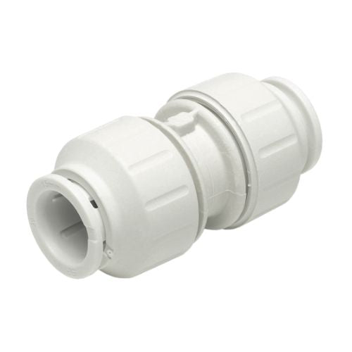 JG Speedfit white straight coupler 22mm