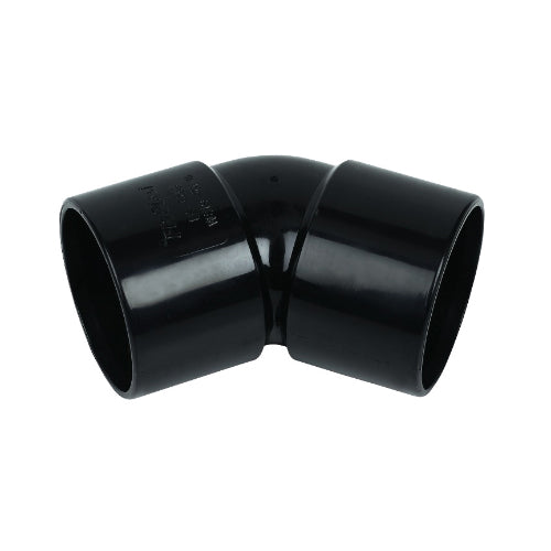 Floplast ABS solvent weld 135 degree obtuse bend 40mm black WS19