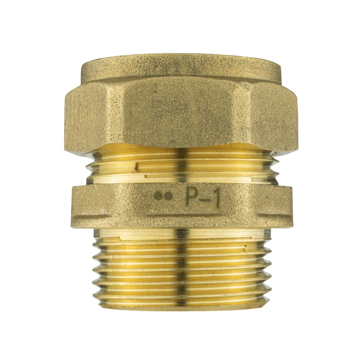 Brass Compression 22mm Straight with 25mm MDPE Tee