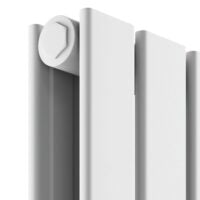 Scudo Bravo Double Designer Radiator – 1600 X 408 White/Anthracite