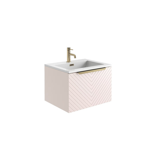 Chevron 600 Basin Cabinet Pink / Blue