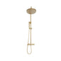 Scudo Core Brushed Brass Round Rigid Riser Shower NU-021