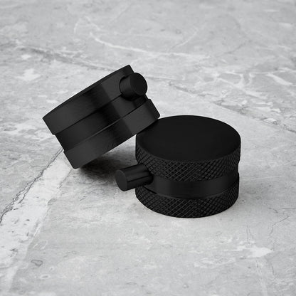 Scudo Core Black Round Rigid Riser Shower NU-020