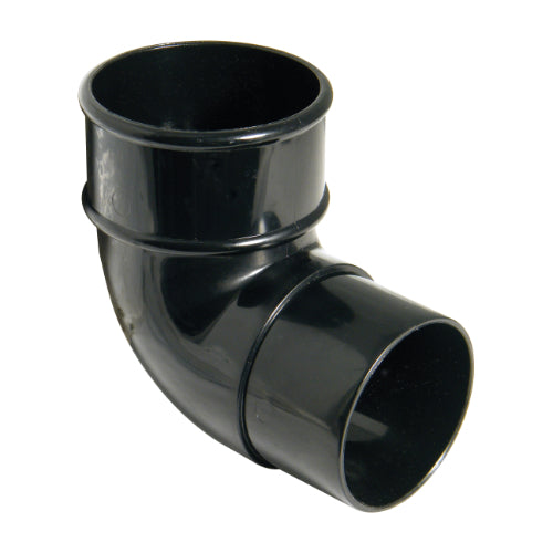 Floplast 68mm round 92.5 degree offset bend black RB1