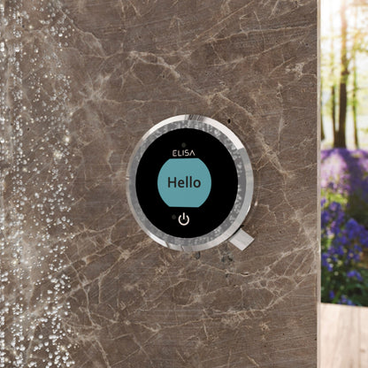 Elisa Intuition Divert Concealed Smart Hand Shower, Fixed Wall Head & Remote - HP/Combi - Chrome