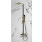 Scudo Elliot Brushed Brass Square Rigid Riser Shower SK700