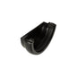 Guttering Floplast 112mm round external stop end black RE1