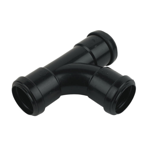 Floplast pushfit waste tee 32mm black WP22