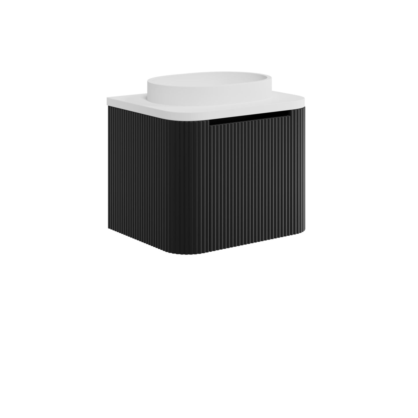 Scudo Linea Curve 600 Unit Reed Green / Oak / Black