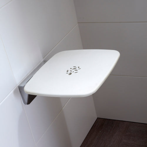 Mira Premium Shower Seat White/Chrome