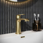 Scudo Montana Mono Basin Mixer Brushed Brass MON-009