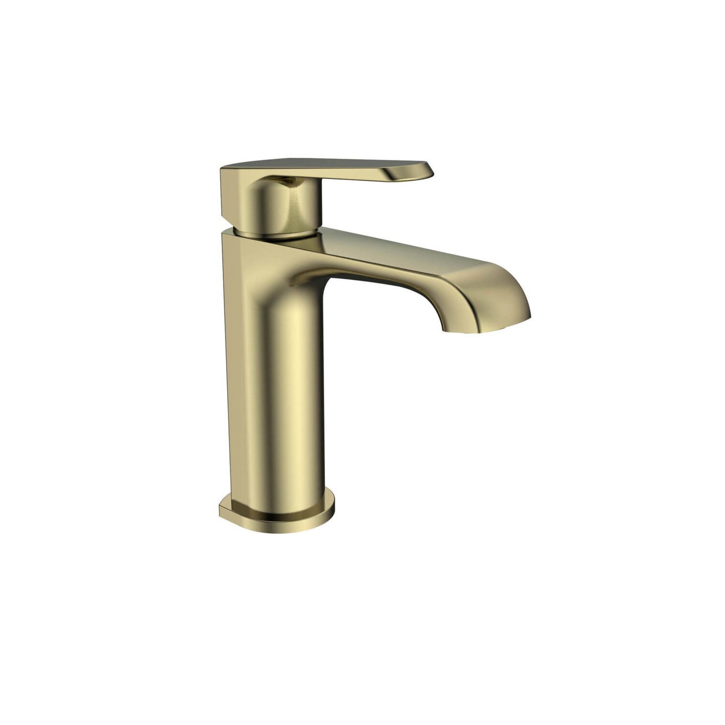 Scudo Montana Mini Mono Basin Mixer Brushed Brass MON-014