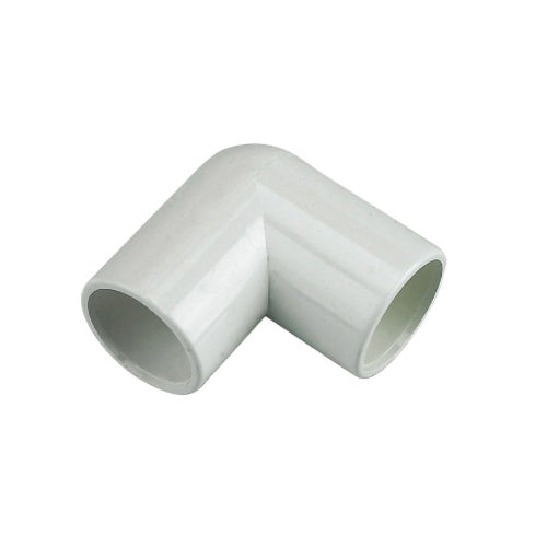 Floplast white overflow 90 degree bend 21.5mm OS11