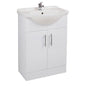 Frontline Cabinet & Basin White/Grey W550 H844 D440 P00216 P02039