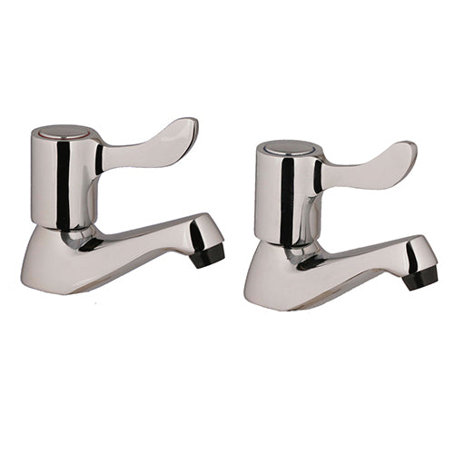 FP Pro Lever Basin Pillar Taps (Pair)