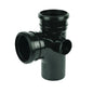 Floplast 110mm soil branch 92.5 degree black SP190