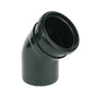 Floplast 110mm soil 135 degree socket/spigot bend black SP163