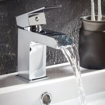 Scudo Victoria Mono Basin Mixer with Push Waste TAP001