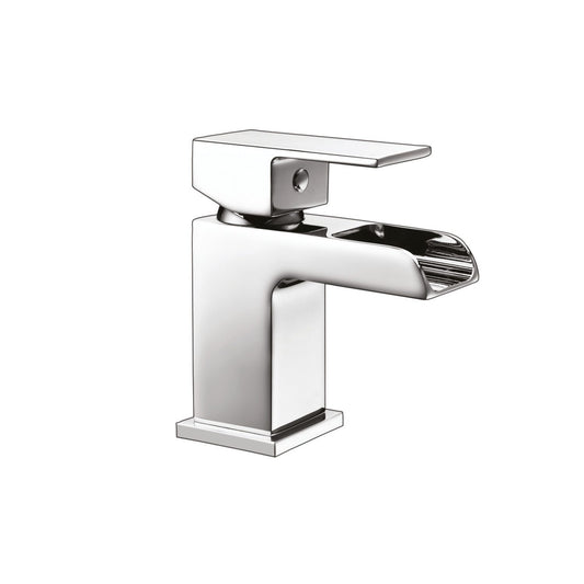 Scudo Victoria Mini Mono Basin Mixer with Push Waste TAP008