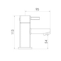 Scudo Forme Mono Basin Mixer with Push Waste TAP011