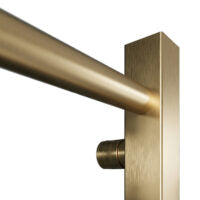 Vibe 800 x 500 Towel Radiator Brushed Brass