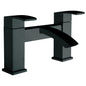 Scudo Matt Black Deck Mounted Bath Filler BLACK255ORBL