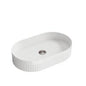 Scudo Fluted Oval Basin Countertop VESSEL007