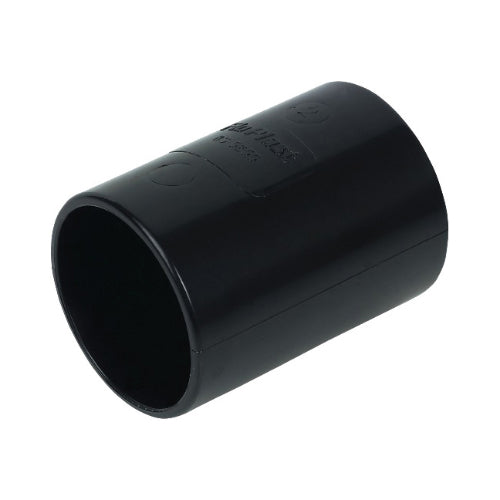 Floplast ABS solvent weld coupling 40mm black WS08