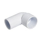 Floplast ABS solvent weld 90 degree conversion bend MxF 40mm white WS27