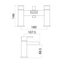 Scudo Victoria Bath Filler TAP002